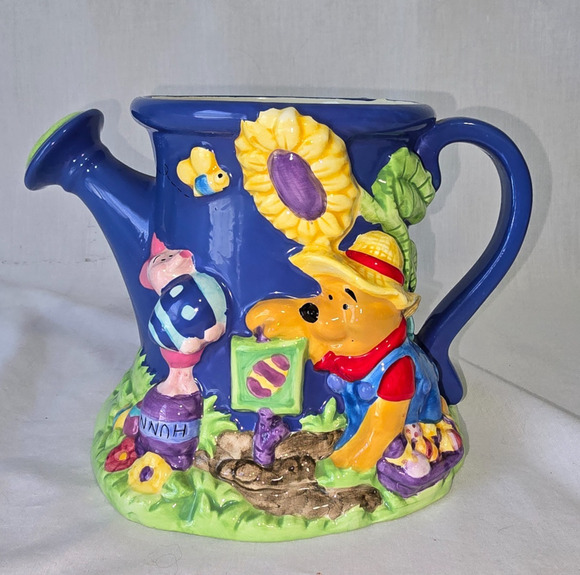 FTD Other - FTD Disney Winnie the Pooh & Friends 3D Figures Watering Can Colorful Ceramic